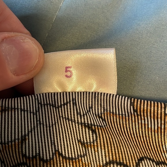 Retro Floral Nightgown PJ Boho Med Brown Maxi Stretch Dress Hippie VTG Artsy - Picture 14 of 14